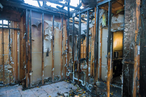 Professional Fire Damage Restoration technician working in Lewisville, TX